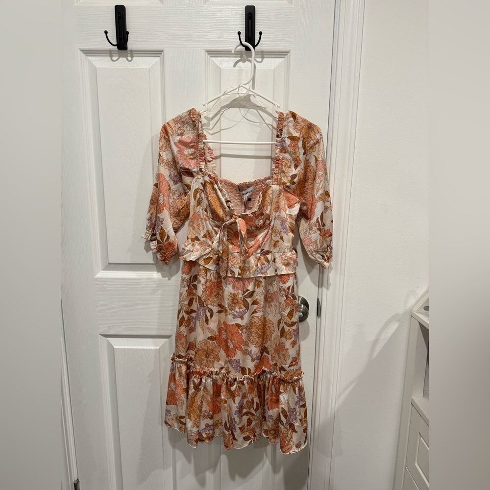 En Saison Floral Bustier Dress